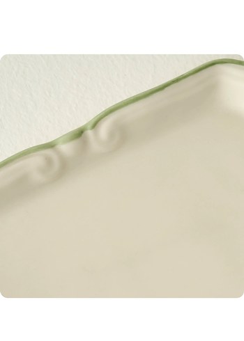 Yeşil Kenarlı Kahvaltı Tabağı - Görsel 2