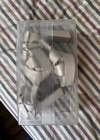 Beyaz Platform Topuklu Gelin Ayakkabı - Görsel 6