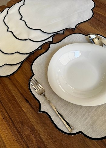 Nakışlı Modern Klasik Beyaz Amerikan Servisi - Görsel 3