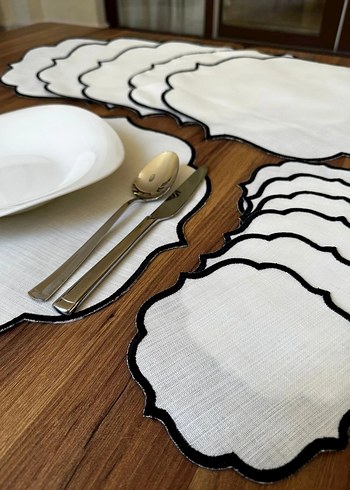 Nakışlı Modern Klasik Beyaz Amerikan Servisi - Görsel 4