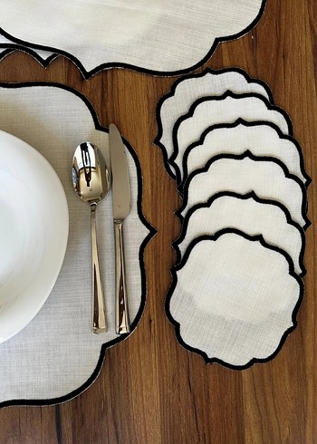 Nakışlı Modern Klasik Beyaz Amerikan Servisi - Görsel 2