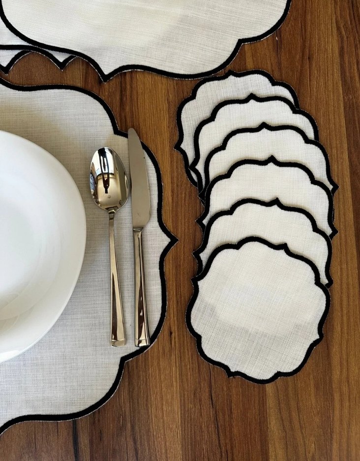 Nakışlı Modern Klasik Beyaz Amerikan Servisi - Görsel 2