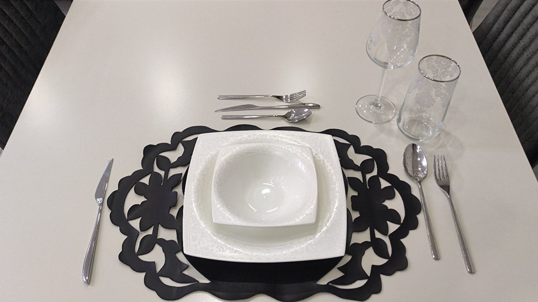 6 lı deri Amerikan servis takımı - Görsel 3