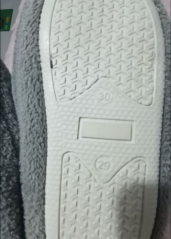 unisex  Gri Nakışlı Sıcak Ev Terliği - Görsel 2