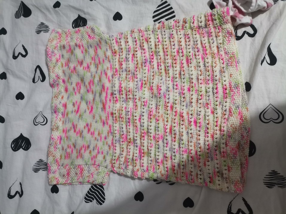 Kız Çocuk Çok Renkli Örgü Bohem Yelek - Görsel 2