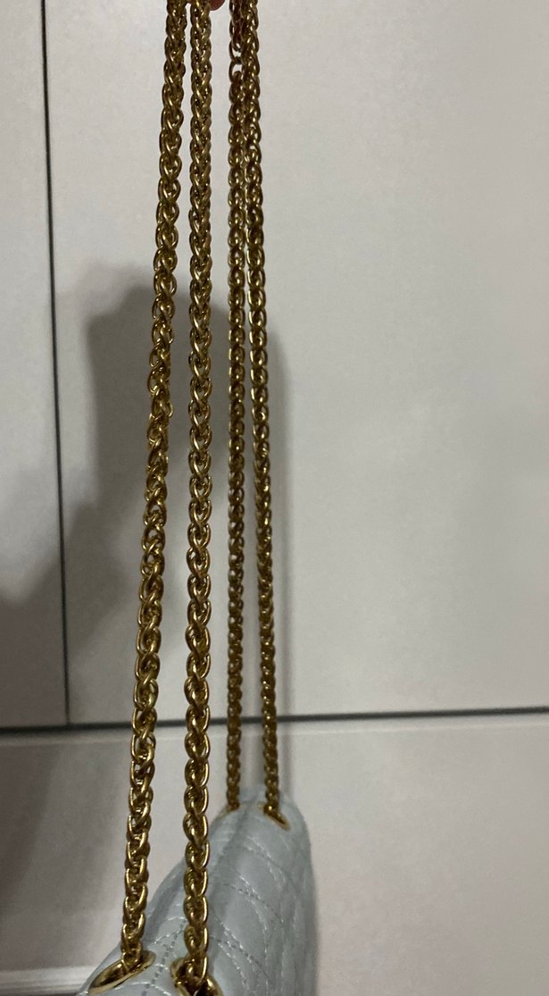 Gold Deri Zincir Detaylı Dior Çanta - Görsel 4