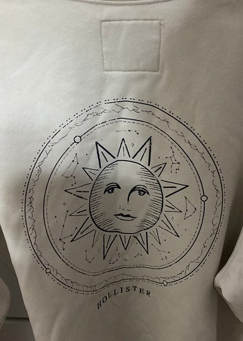 Beyaz Pamuklu Kadın Sweatshirt - Görsel 4