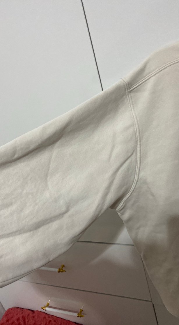 Beyaz Pamuklu Kadın Sweatshirt - Görsel 5