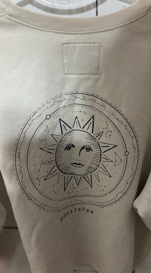 Beyaz Pamuklu Kadın Sweatshirt - Görsel 4