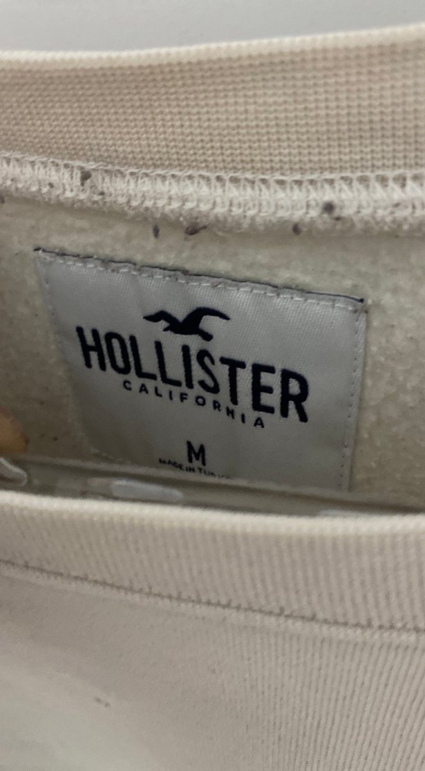 Beyaz Pamuklu Kadın Sweatshirt - Görsel 3