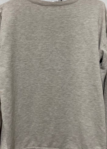 Bej Baskılı Kadın Uzun Kollu Sweatshirt - Görsel 4