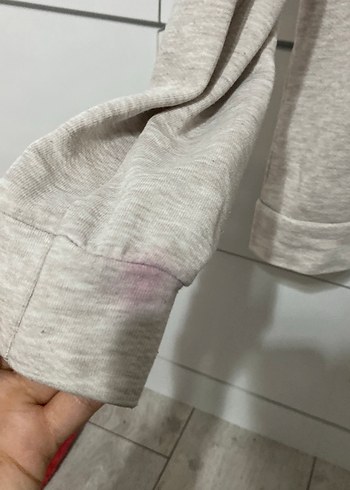 Bej Baskılı Kadın Uzun Kollu Sweatshirt - Görsel 2