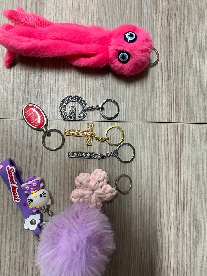 Renkli Püsküllü Bohem Anahtarlık - Görsel 3