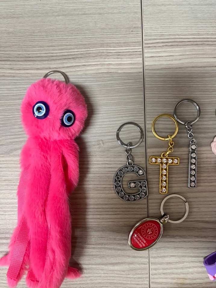 Renkli Püsküllü Bohem Anahtarlık - Görsel 2