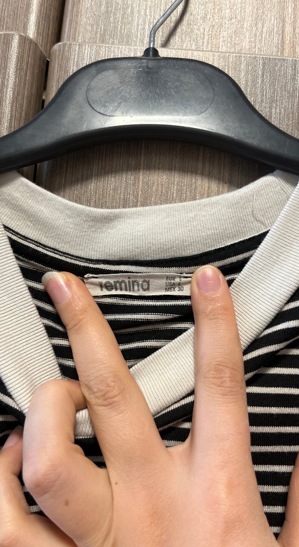 Kız Çocuk Çizgili Nakışlı Kısa Kollu Tişört - Görsel 5