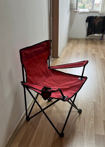 Kırmızı Katlanabilir kamp Sandalyesi - Görsel 4