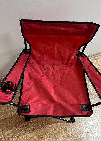 Kırmızı Katlanabilir kamp Sandalyesi - Görsel 2