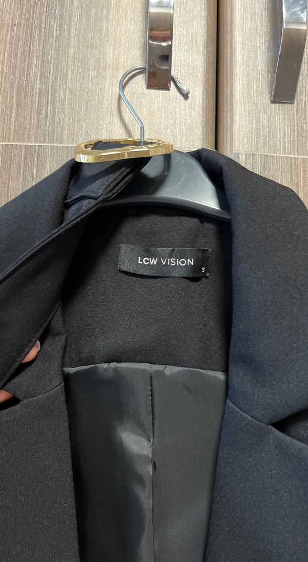 Kadın Siyah Kemerli Uzun Yelek - Görsel 2