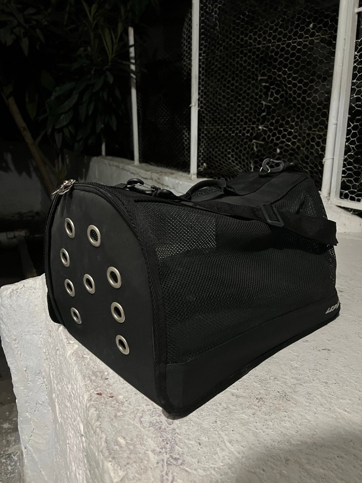 Gri Taşınabilir Evcil Hayvan Taşıma Çantası - Görsel 2