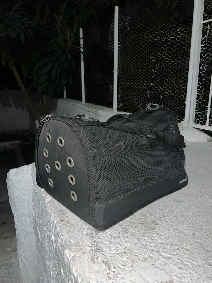 Gri Taşınabilir Evcil Hayvan Taşıma Çantası - Görsel 3