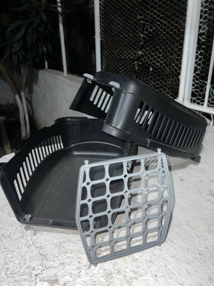 Gri Plastik Taşıma Kutusu ve Fırça - Görsel 2