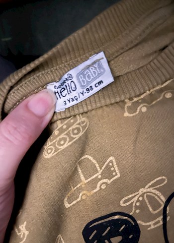 Erkek Çocuk Kahverengi Uzun Kollu Sweatshirt - Görsel 2