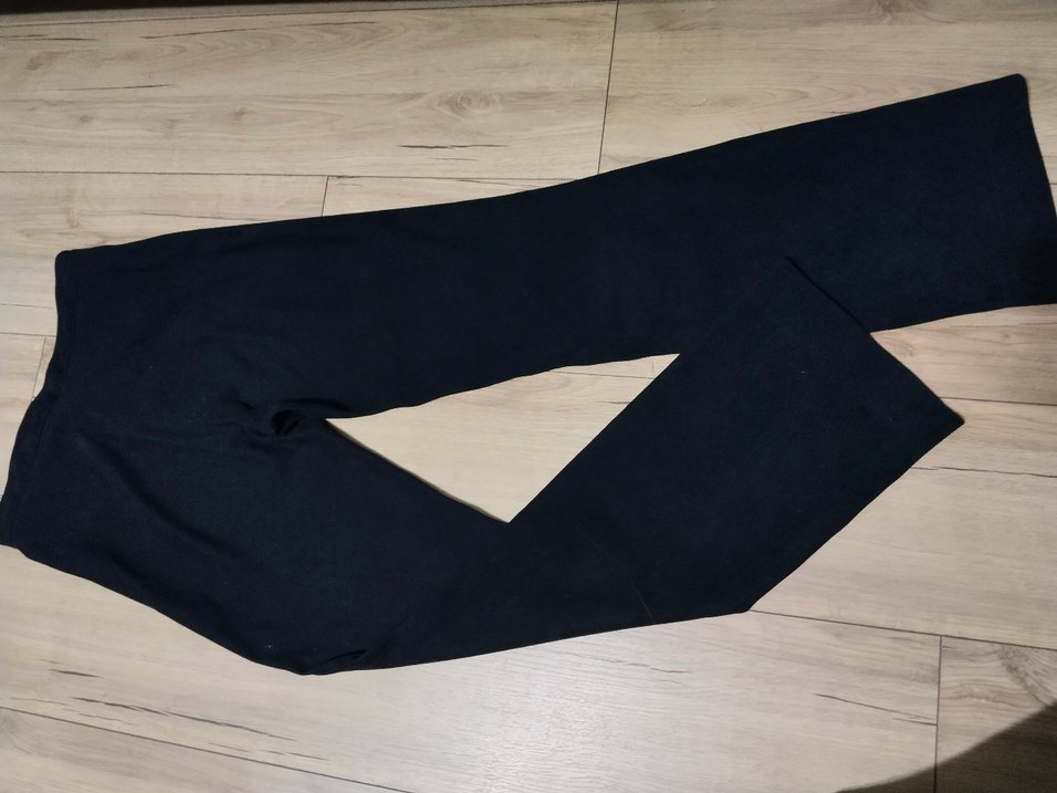 İspanyol Paça Siyah Kumaş pantolon - Görsel 2