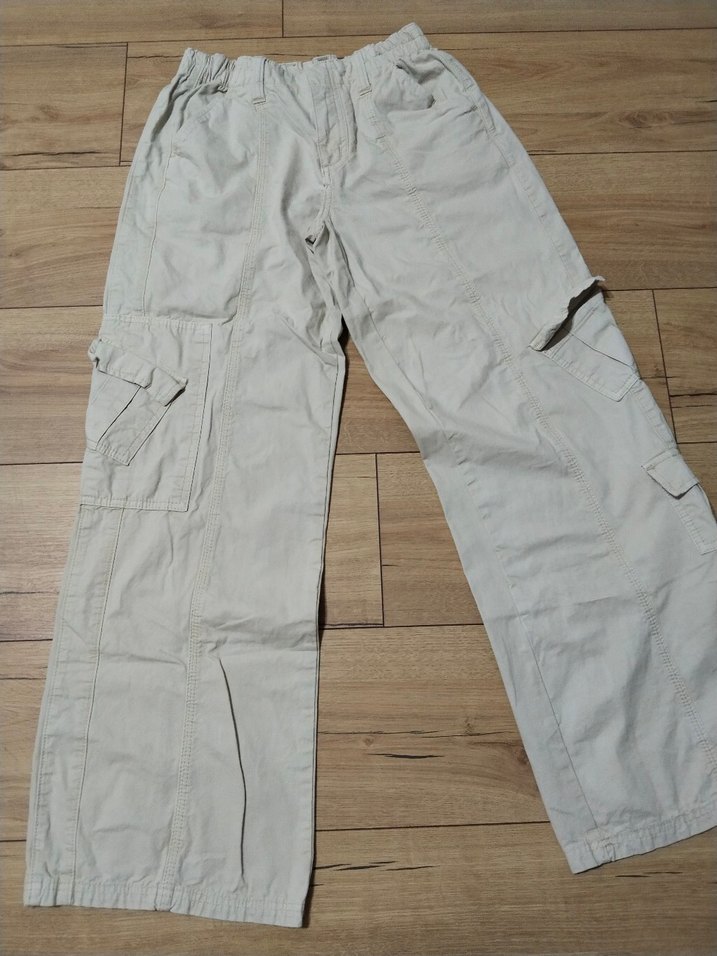 KREM KARGO PANTOLON - Görsel 2