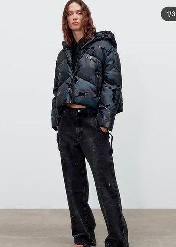 ZARA KAMUFLAJ SU GEÇİRMEZ KADIN MONT - Görsel 9