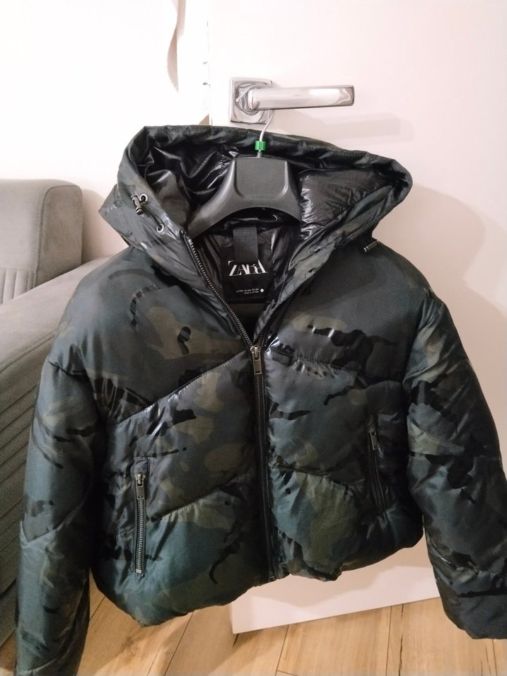 ZARA KAMUFLAJ SU GEÇİRMEZ KADIN MONT - Görsel 4