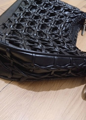 Siyah Deri Çanta - Görsel 6