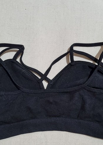 Siyah Goth Sporcu Sütyeni - Görsel 3