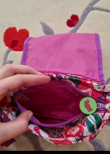 Renkli Mor Çocuk kol çantası - Görsel 3