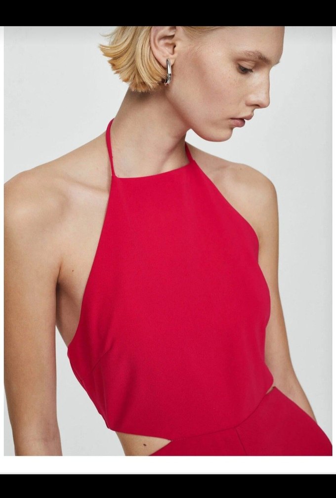 mango fuşya tulum - Görsel 3