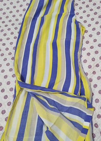 Bohem Çok Renkli Pilili Kadın Pantolon - Görsel 2