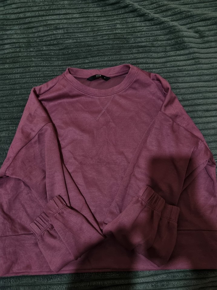 Kadın crop sweatshirt - Görsel 2