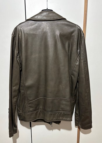 Erkek Kahverengi Deri Ceket - Görsel 4