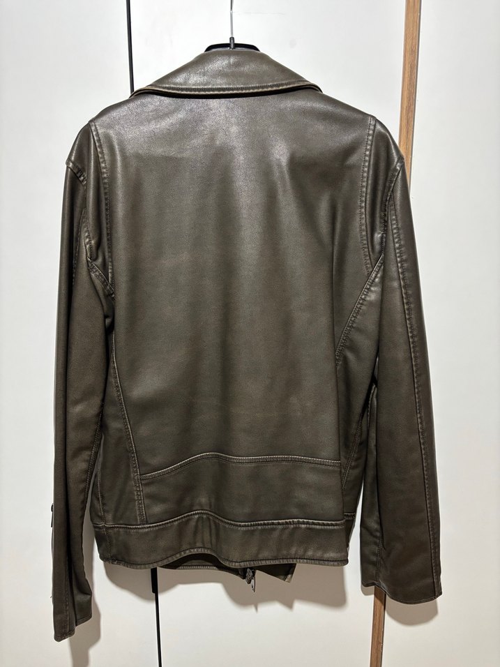 Erkek Kahverengi Deri Ceket - Görsel 4