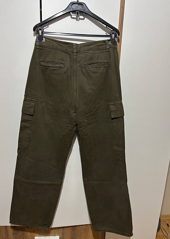 Koyu yeşil Kamuflaj Kemerli Pantolon - Görsel 4