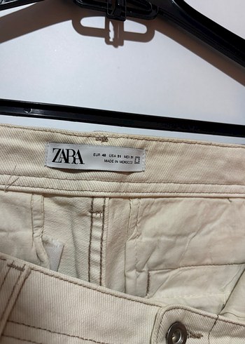 Beyaz Denim Pantolon - Görsel 3