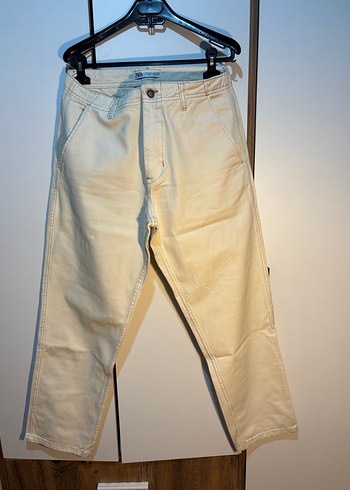 Beyaz Denim Pantolon - Görsel 5