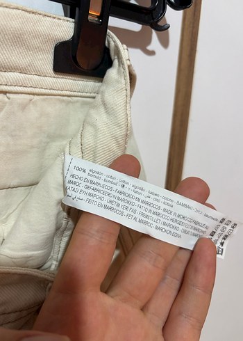 Beyaz Denim Pantolon - Görsel 4