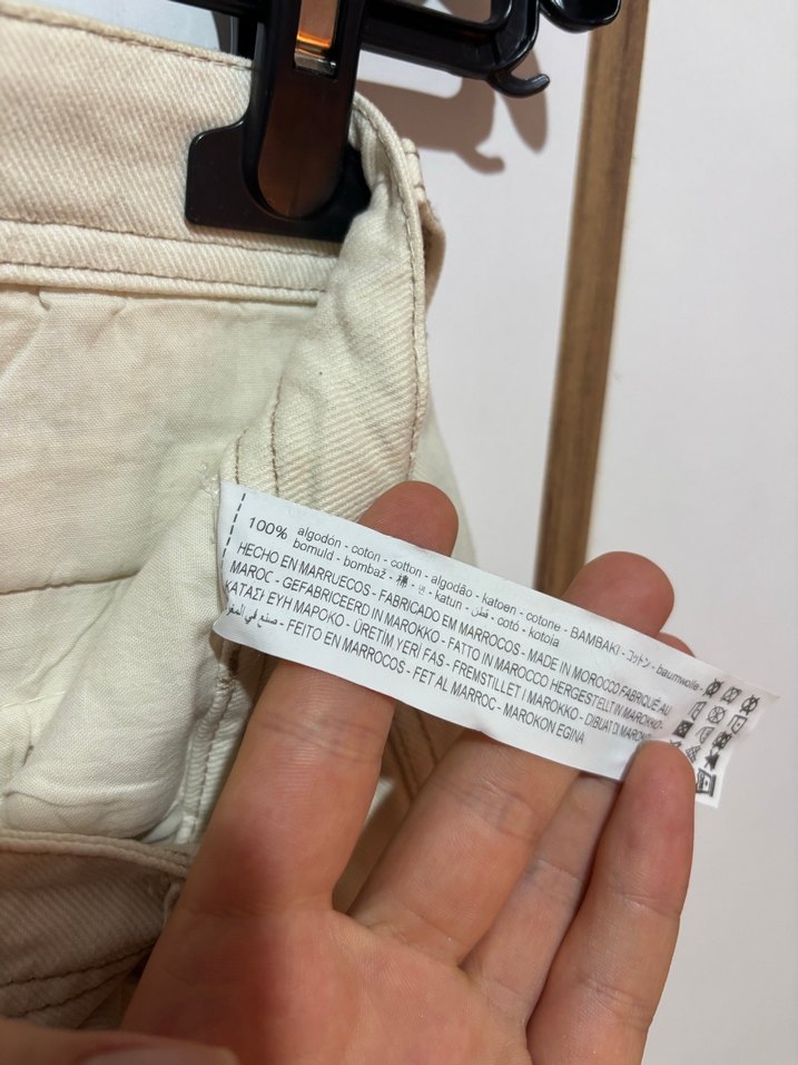 Beyaz Denim Pantolon - Görsel 4