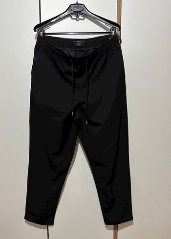 Siyah Kumaş Rahat Pantolon - Görsel 2