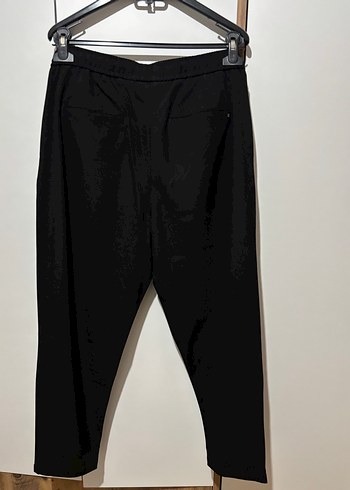 Siyah Kumaş Rahat Pantolon - Görsel 5