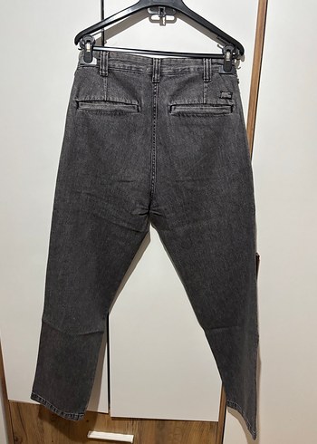 Wide leg gri jean - Görsel 4