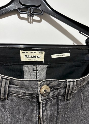 Wide leg gri jean - Görsel 5