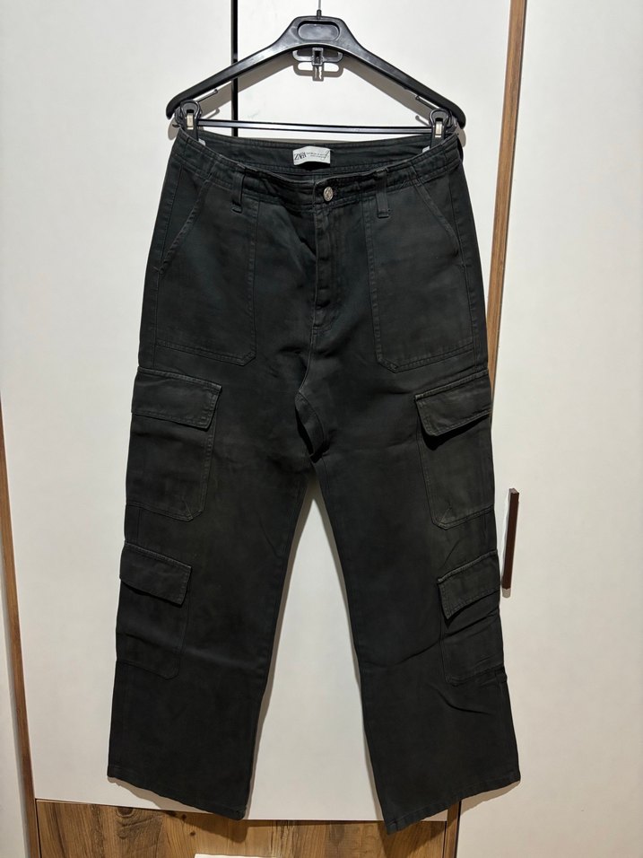 Siyah Kemerli Erkek Kot Pantolon - Görsel 2