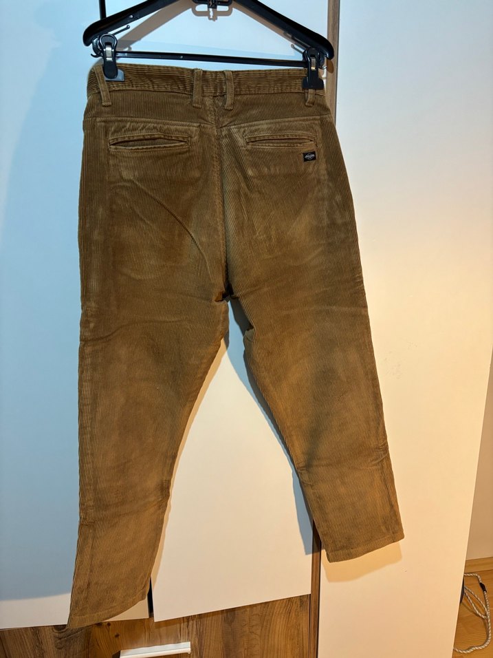 Kahverengi Süet Kemerli Erkek Pantolon - Görsel 4