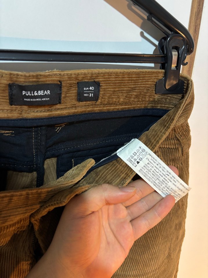 Kahverengi Süet Kemerli Erkek Pantolon - Görsel 5